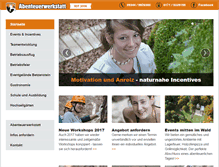 Tablet Screenshot of abenteuerwerkstatt.com